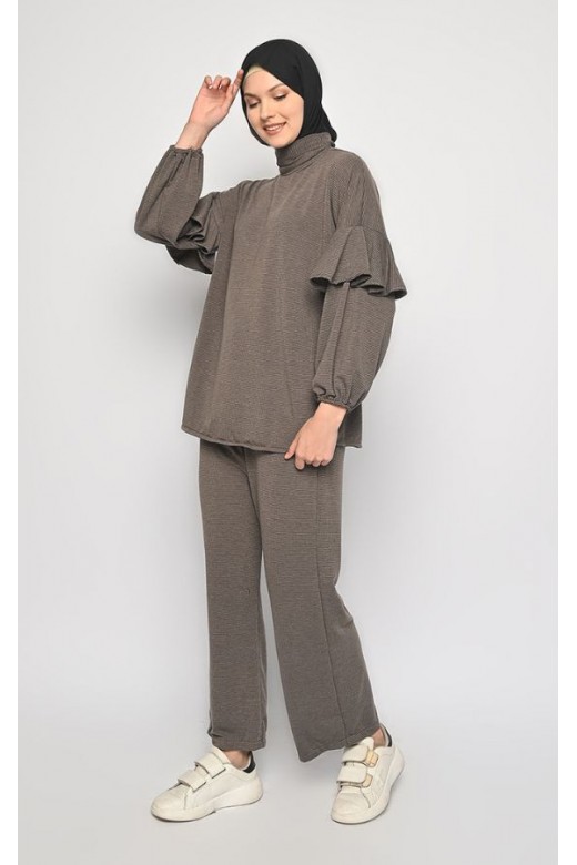Lorena Pants Set Coffe